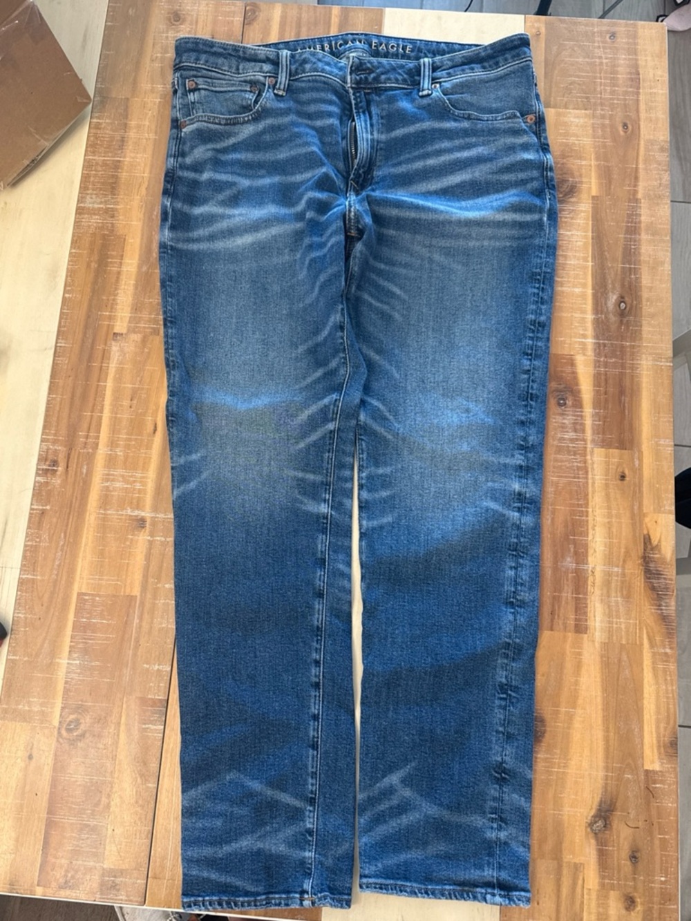 American Eagle Outfitters Men’s Slim Straight Jeans - Blue